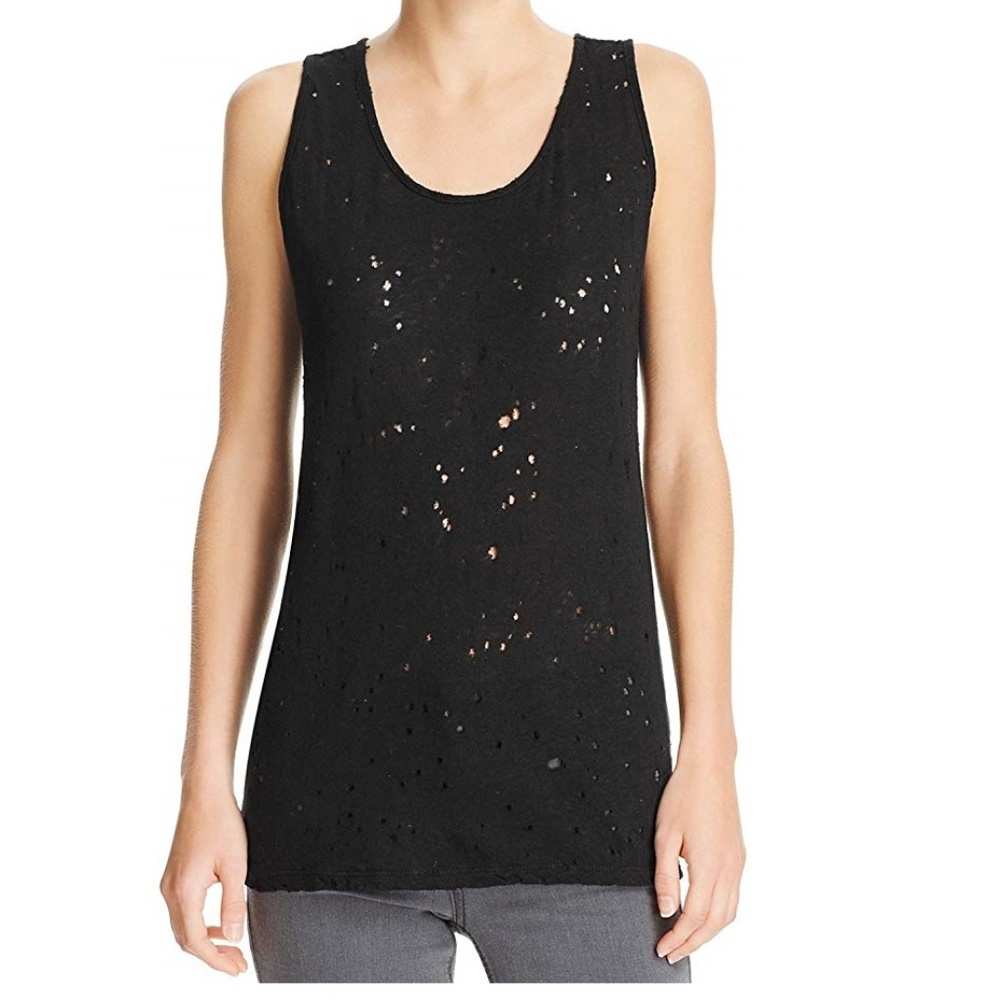 Benjamin Jay, Women's Onla Distressed Tank (Black)